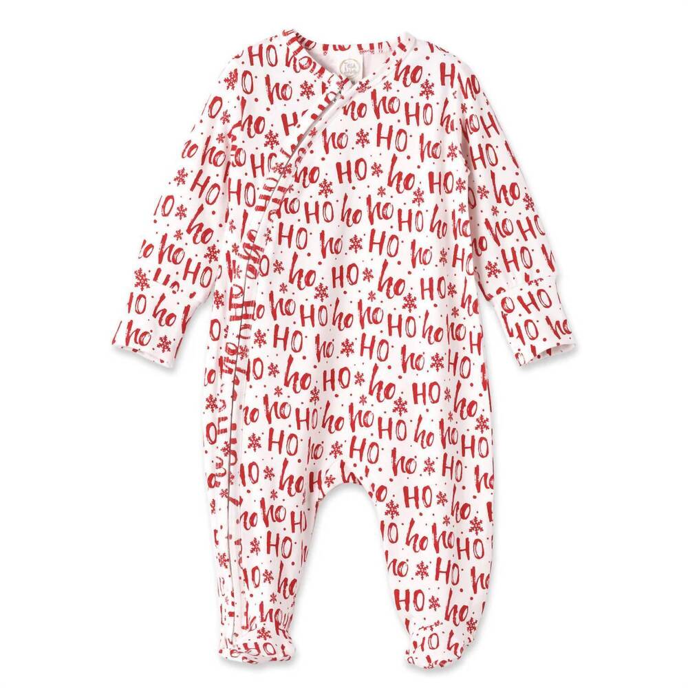 NEW TESA BABE kids long sleeve footed zipper romper in white